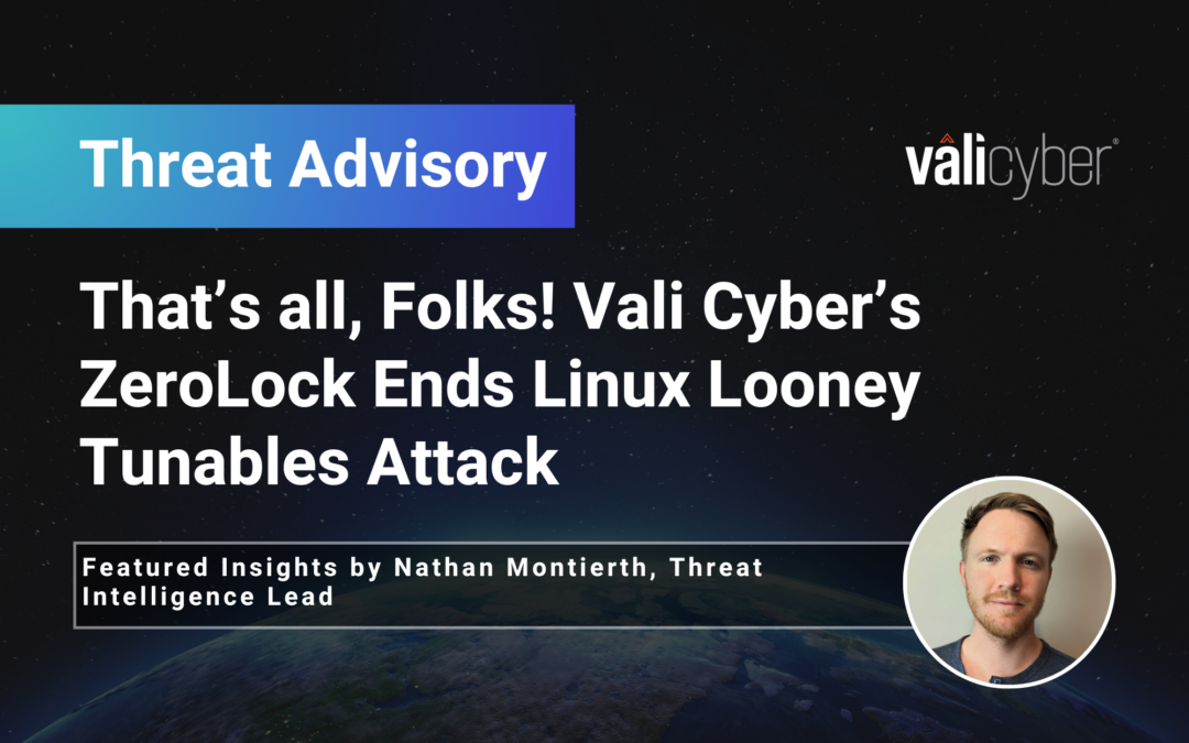 That’s all, Folks! Vali Cyber’s ZeroLock® Ends Linux Looney Tunables Attack