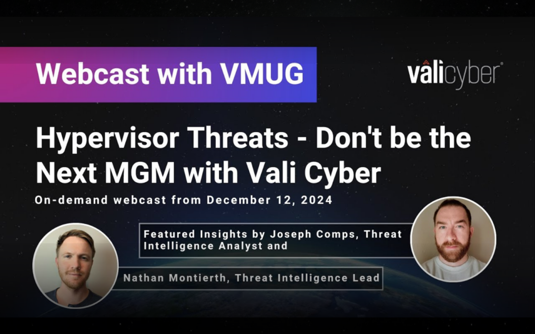 Webcast: Hypervisor Threats – Don’t be the Next MGM