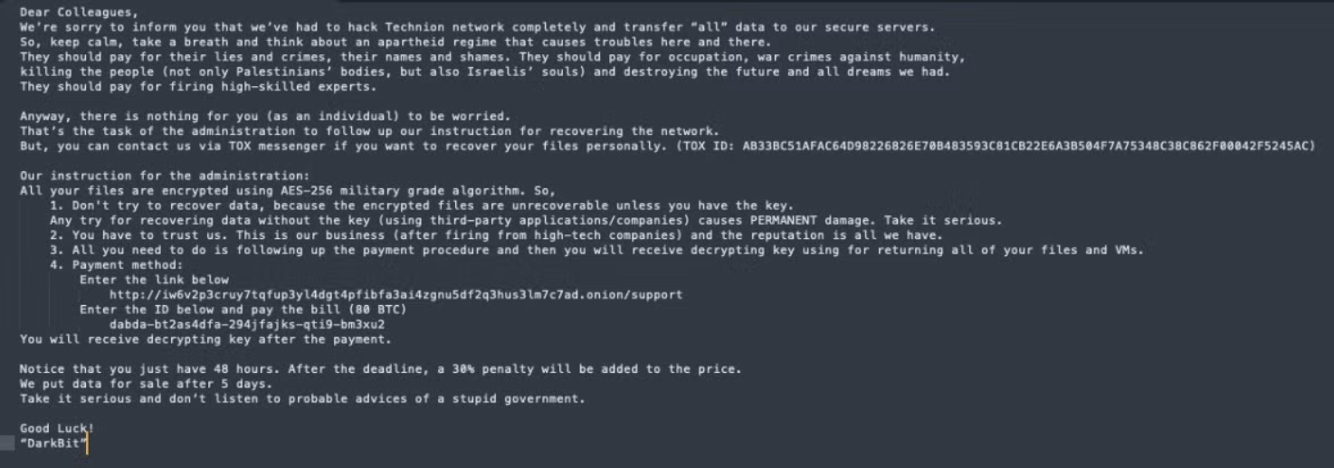 DarkBit: A Threat Profile | Vali Cyber
